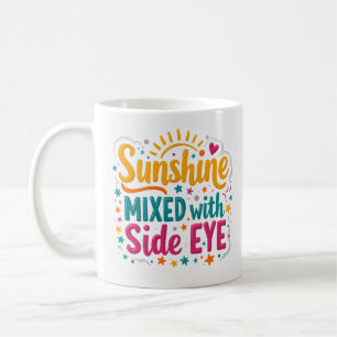 Café Caneca Divertida Misturando Luz Solar com Olhar de