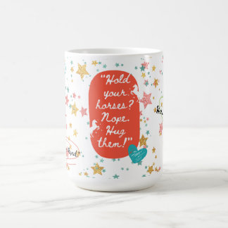 Café Caneca divertida para amantes de cavalos