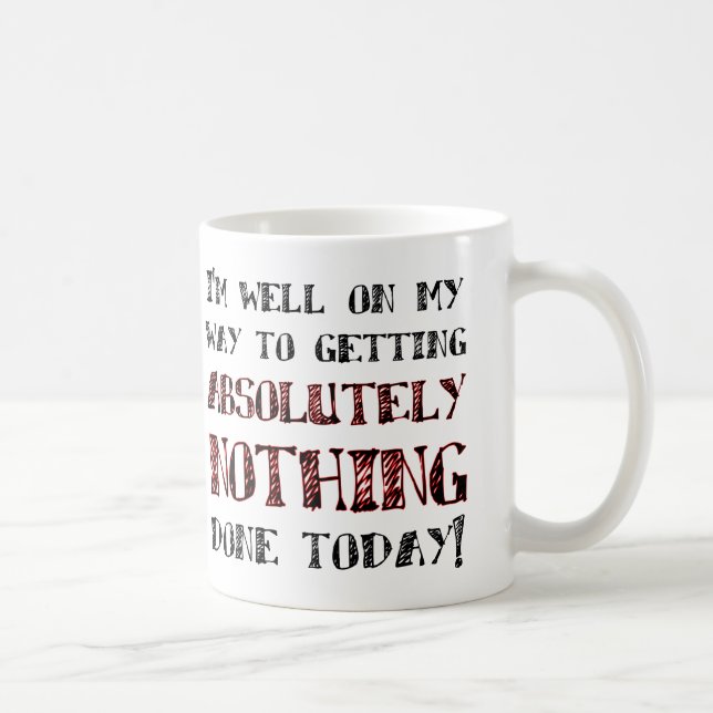 Café Caneca Divertida para Nada ou Caneca de Viagem (Direita)