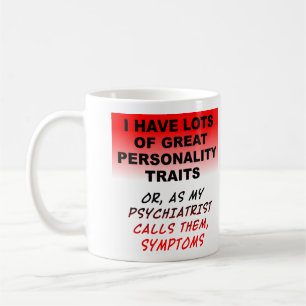 Café Caneca Divertida Sintomas de Personalidade