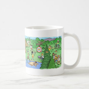 Café Caneca do acampamento de Verão dos miúdos