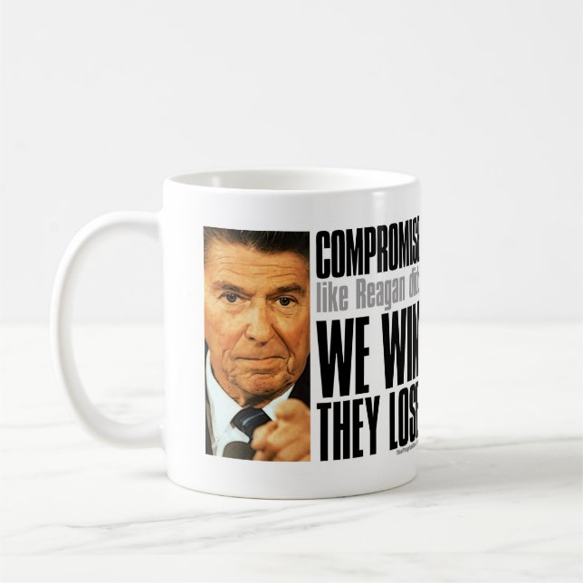 Café Caneca do acordo de Reagan (Esquerda)