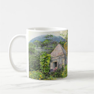 Café Caneca do alvorecer dourado de Paul McGehee "Nevis