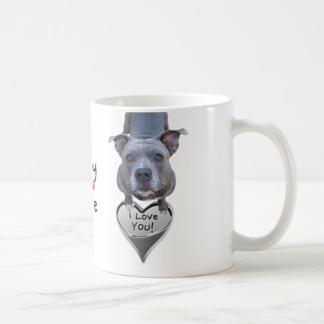 Café Caneca do amor da intimidação de Pitbull (Direita)