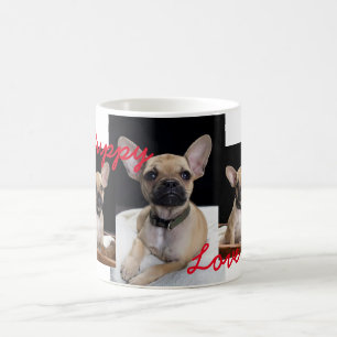 Café Caneca do amor de filhote de cachorro