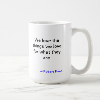 Café Caneca do amor de Robert Frost