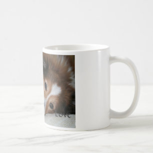 Café Caneca do amor de Sheltie