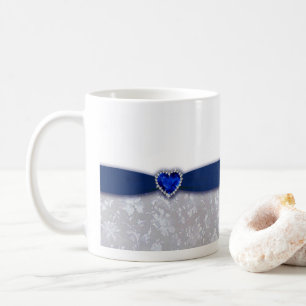 Café Caneca do aniversário de casamento do damasco 45t