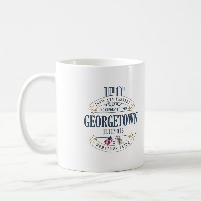 Café Caneca do aniversário de Georgetown, Illinois (Esquerda)