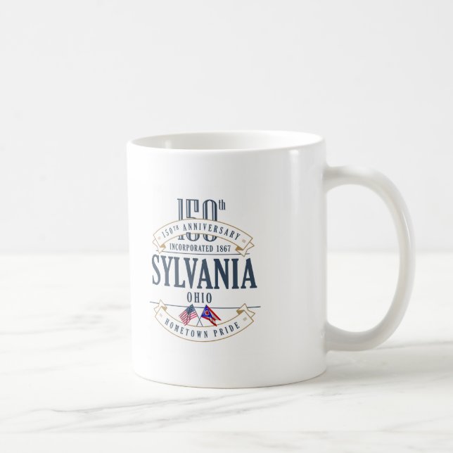 Café Caneca do aniversário de Sylvania, Ohio 150th (Direita)