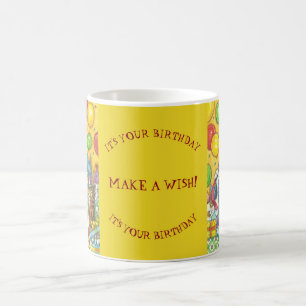 Café CANECA do ANIVERSÁRIO dos gatos de N Fitz do silv