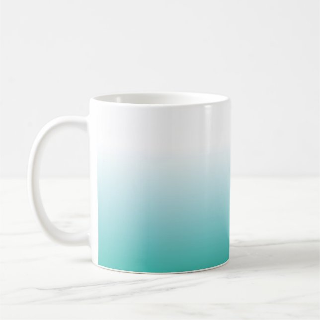 CAFÉ CANECA DO AQUA DE TURQUESA DE OMBRE (Esquerda)