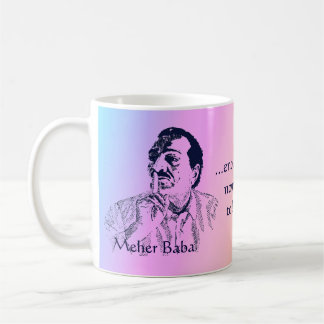 Café Caneca do arco-íris do silêncio do babá de Meher