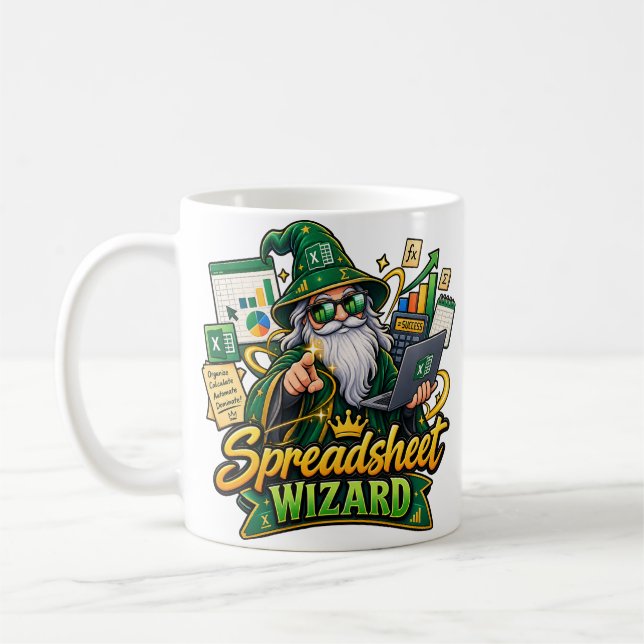 Café Caneca do Assistente de Planilha | Excel de Contad (Esquerda)