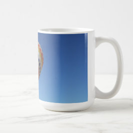 Café Caneca do balão de ar demasiado quente de