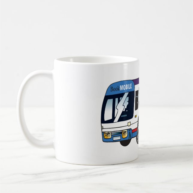 Café Caneca do BookMobile da biblioteca pública de (Esquerda)
