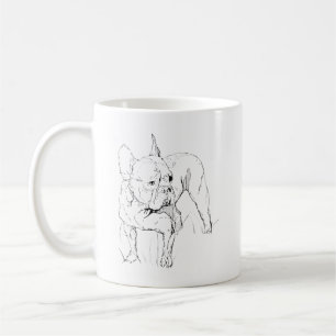Café Caneca do Bulldog Francês – Ilustração de Cachorro