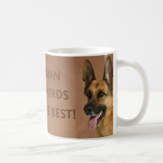 Café Caneca do cão de german shepherd