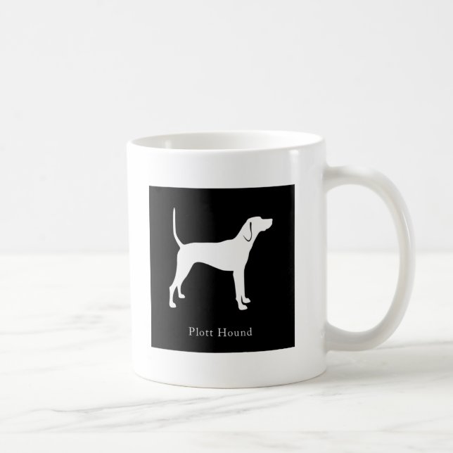 Café Caneca do cão de Plott (preto) (Direita)
