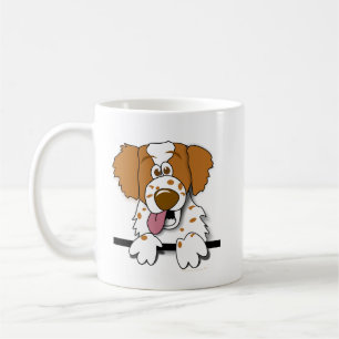 Café Caneca do cão dos desenhos animados do Spaniel de