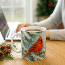 Caneca do Cardinal de Natal da Floresta