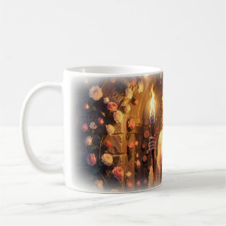 Café Caneca do Castelo do Jardim de Rosas Fantasia Toch