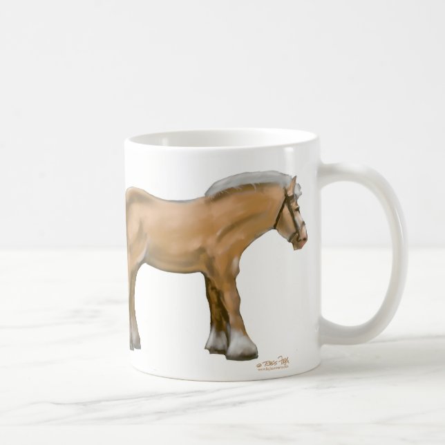 Café Caneca do cavalo de esboço (Direita)