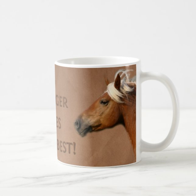 Café Caneca do cavalo de Haflinger (Direita)