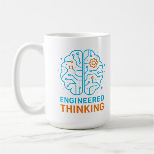 Café Caneca do Cérebro do Engenheiro - Design de Mente