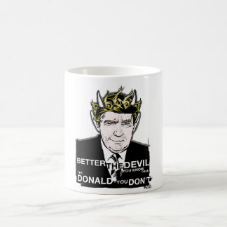 Café Caneca do chifre do diabo da eleição de Donald