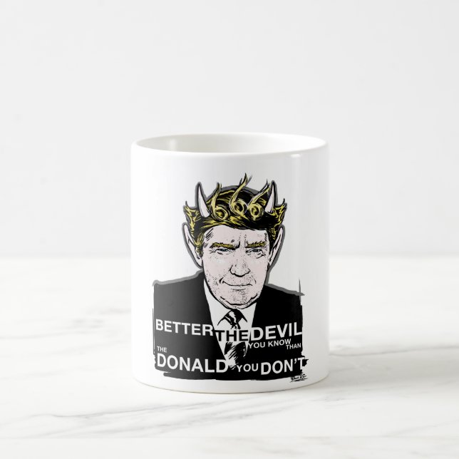 Café Caneca do chifre do diabo da eleição de Donald (Centro)