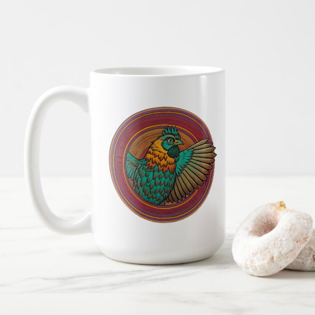 Café Caneca do Círculo de Frango (Com Donut)
