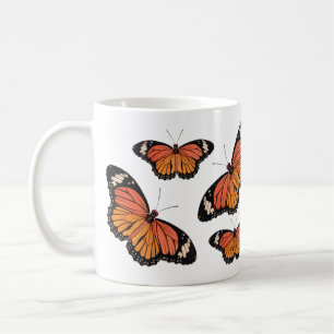 Café Caneca do clássico das borboletas de monarca