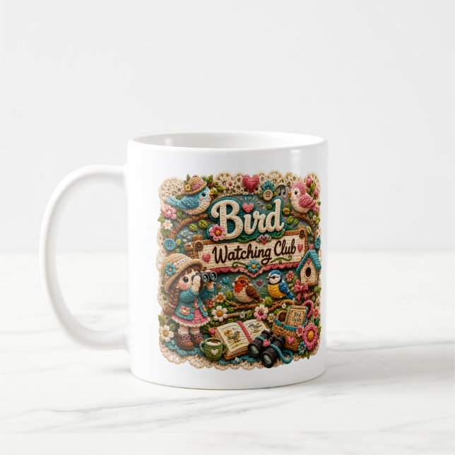 Café Caneca do Clube de Observação de Pássaros | Caneca (Esquerda)