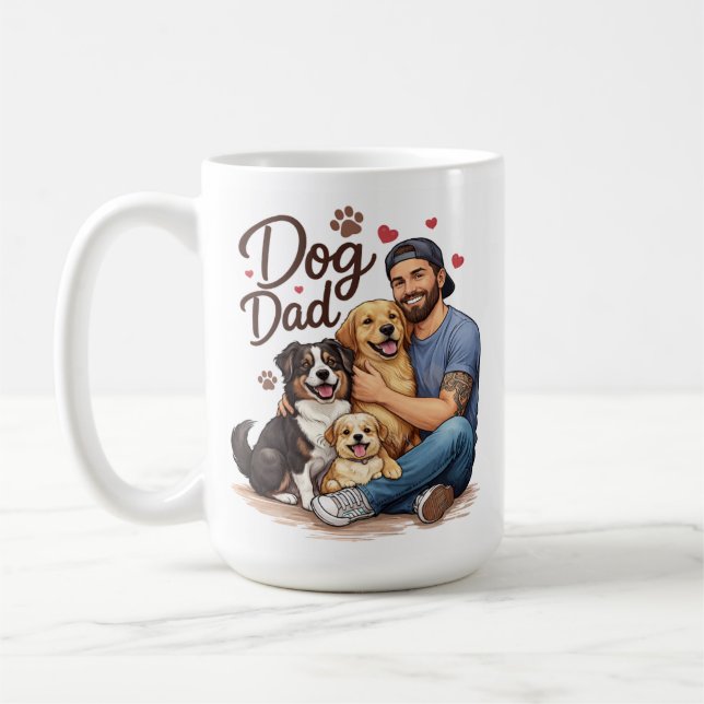 Café Caneca do Clube do Pai de Cachorro – Presente para (Esquerda)