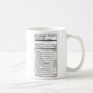 Café Caneca do codificador de Rockstar