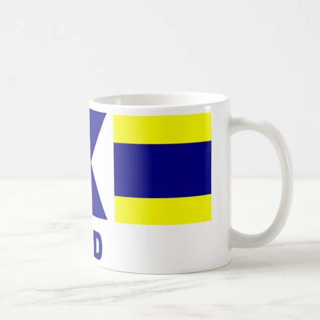 Café Caneca do cofre da bandeira de sinal (pai) (Direita)