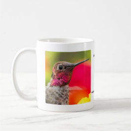 Café Caneca do colibri de Anna masculina