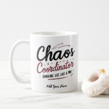 Caneca do Coordenador de Caos – Presente Personali