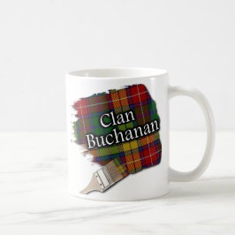 Café Caneca do copo da escova de pintura do Tartan de
