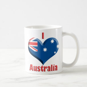 Café Caneca do coração de Austrália