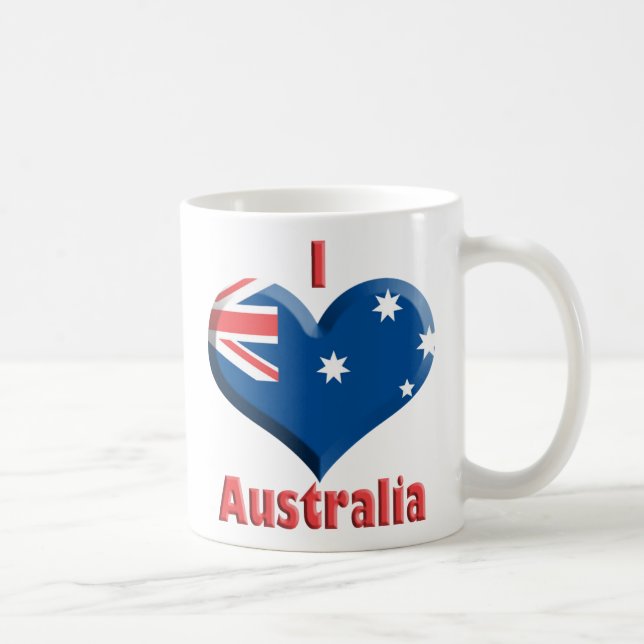 Café Caneca do coração de Austrália (Direita)