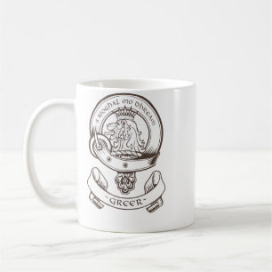 Café Caneca do crachá do clã de Greer