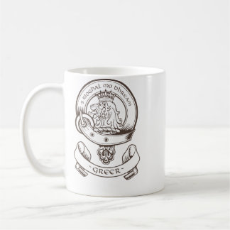 Café Caneca do crachá do clã de Greer