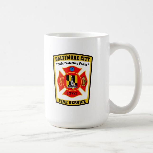 Café Caneca do departamento dos bombeiros da cidade de (Direita)