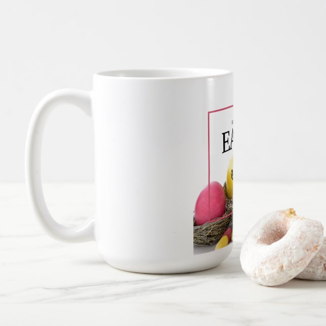 Café Caneca do Dia de Páscoa (Com Donut)