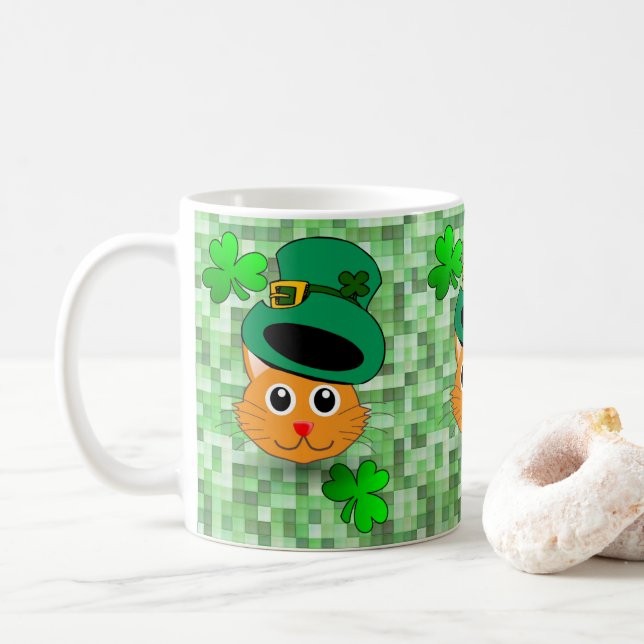 Café Caneca do Dia de São Patrício (Com Donut)