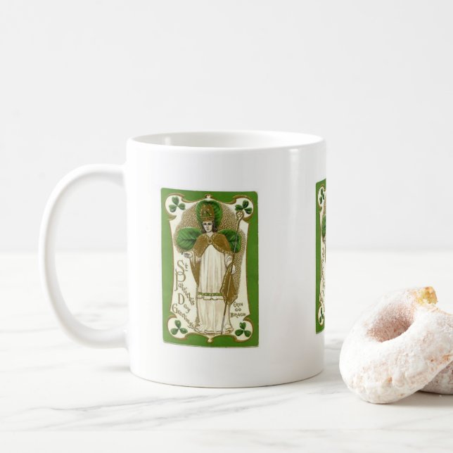 Café Caneca do Dia de São Patrício (Com Donut)