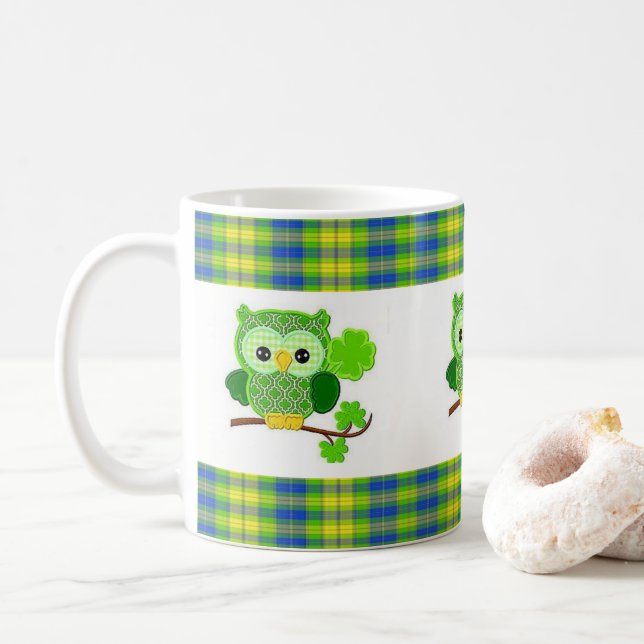 Café Caneca do Dia de São Patrício (Com Donut)