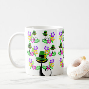Café Caneca do Dia de São Patrício Gato